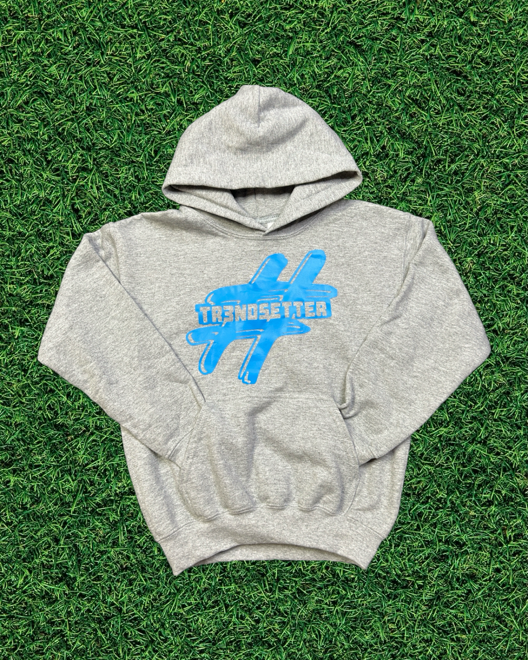 Youth Gray & Blue Hoodie