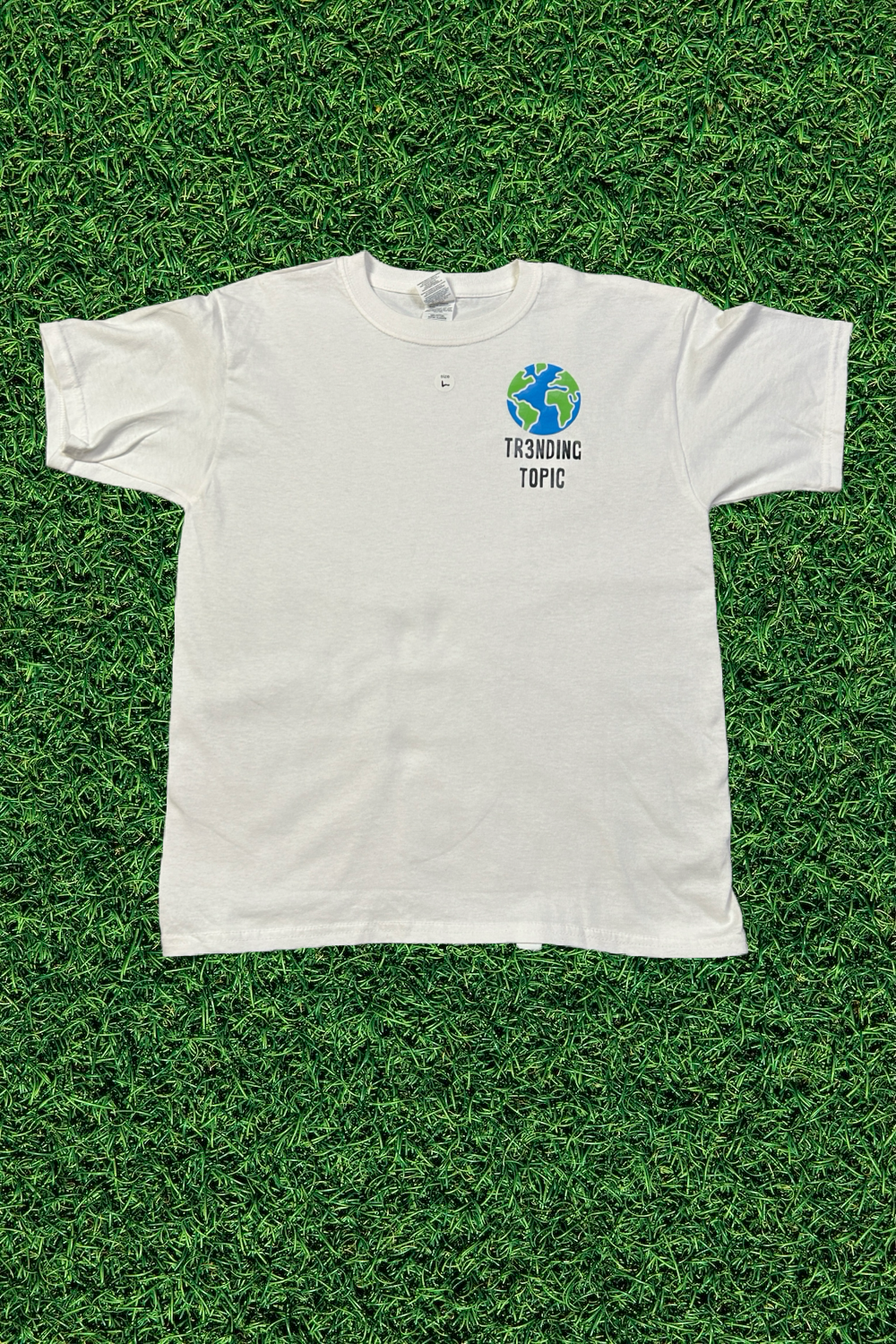 Youth White Tr3nding Topic Tshirt