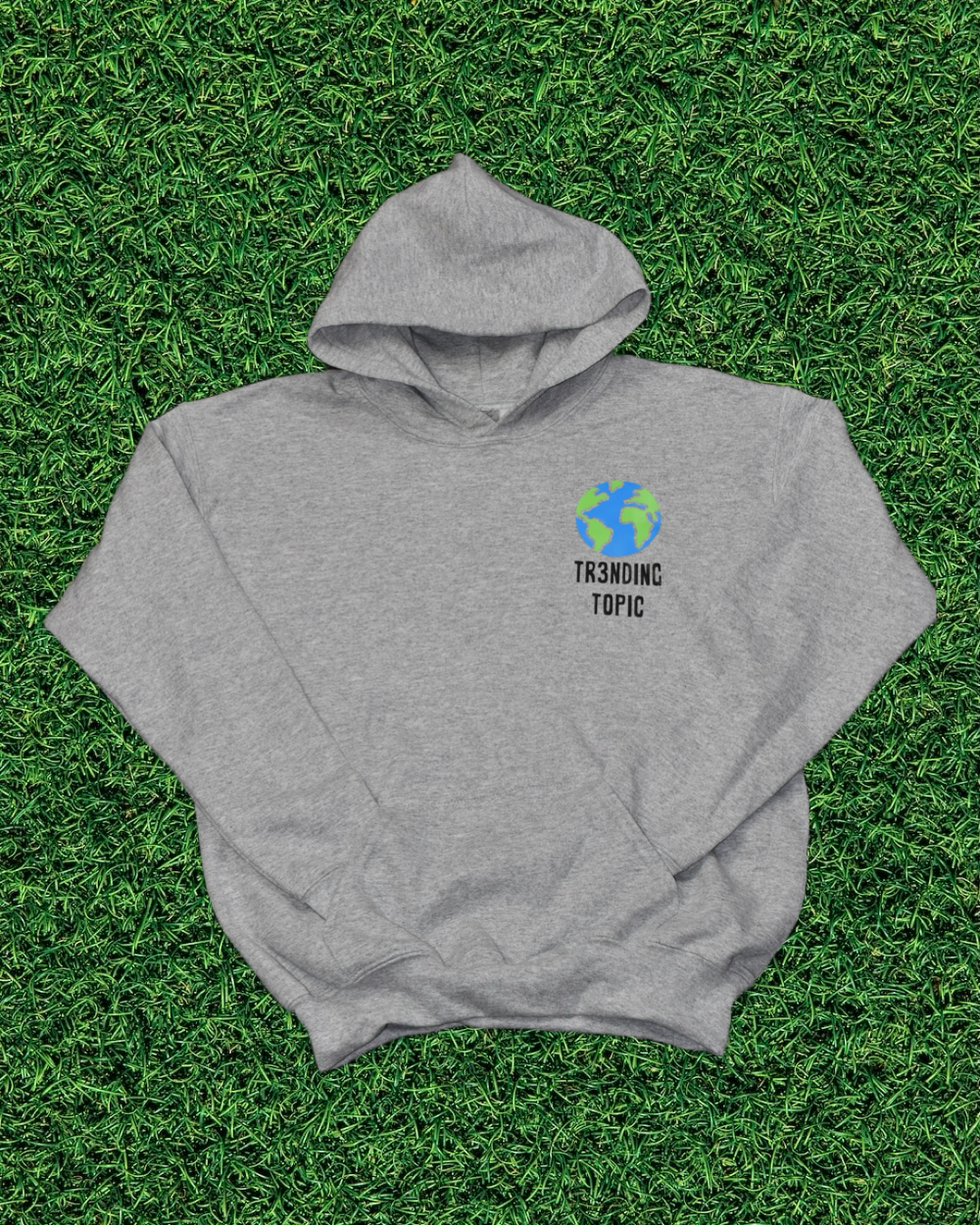 Youth Gray Tr3nding Topic Hoodie