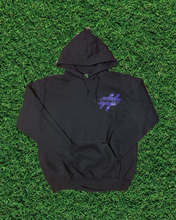 Load image into Gallery viewer, Adult Black &amp; Purple Hoodie
