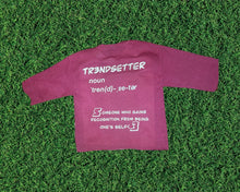 Load image into Gallery viewer, Adult Wine Cropped Crewneck
