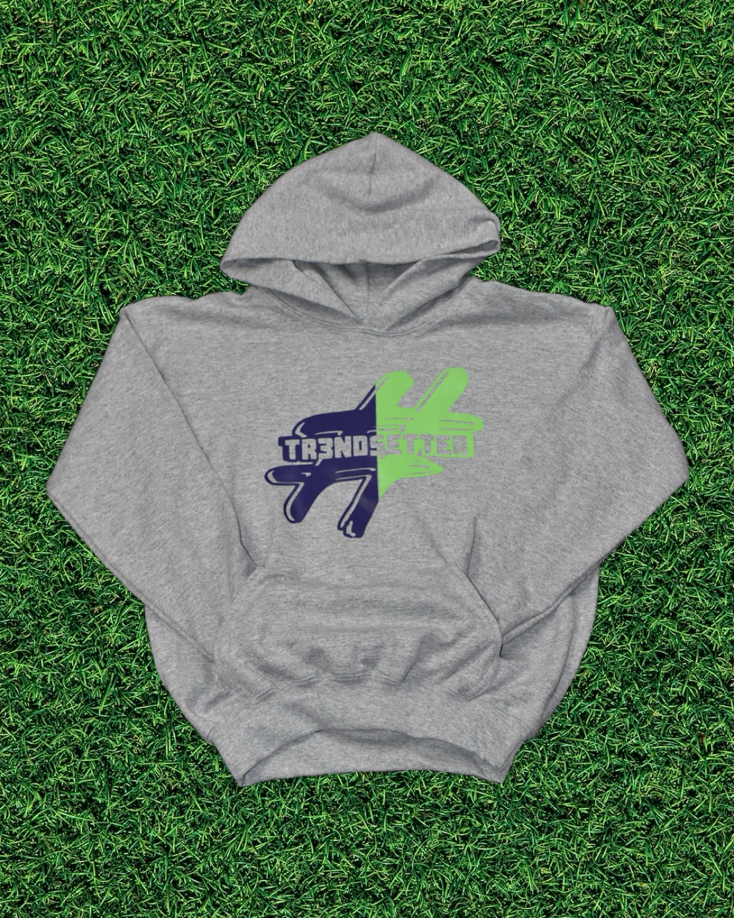 Youth Gray Two-Tone Hoodie